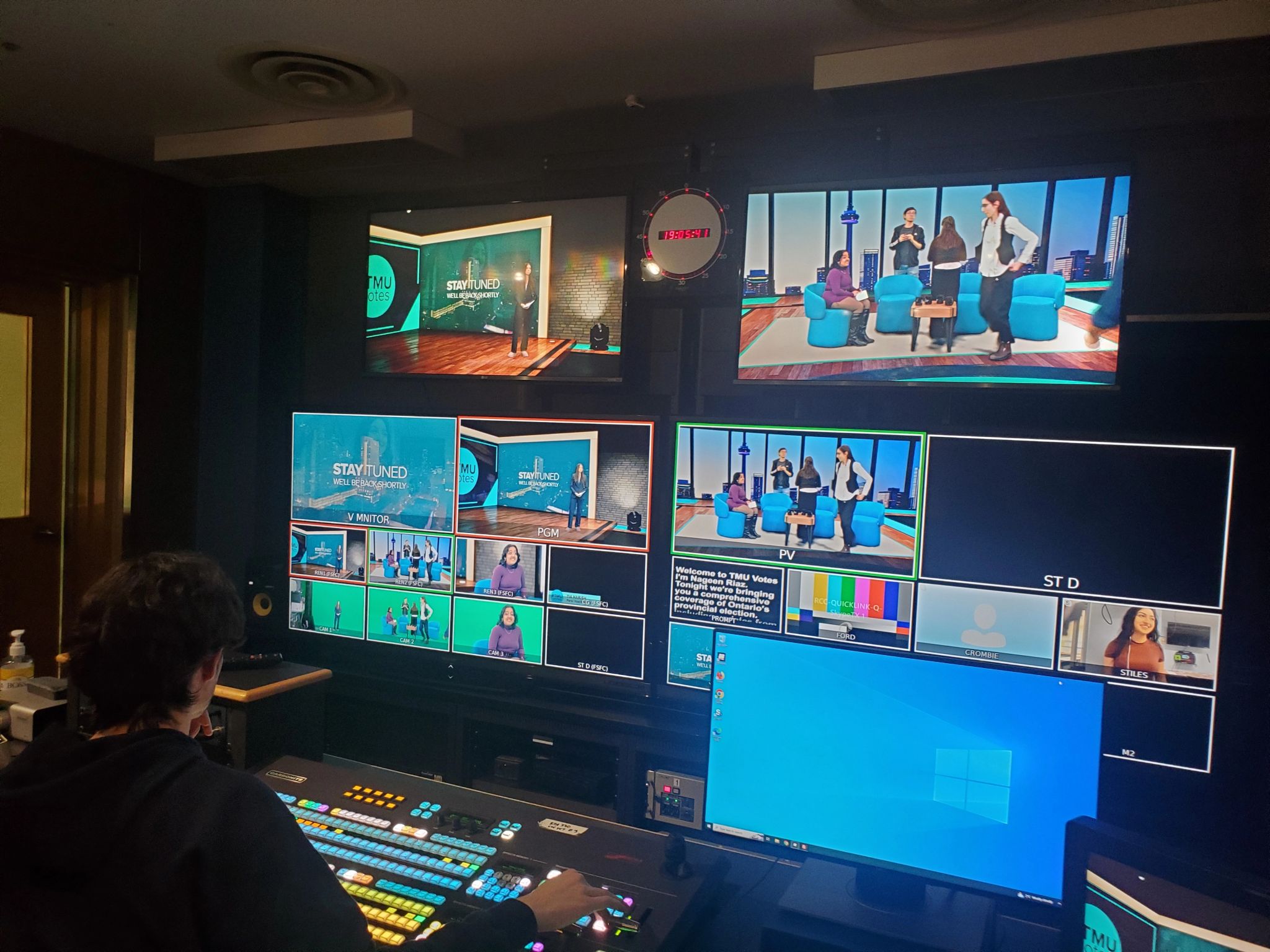TMU Votes Technical Director Multiviewer